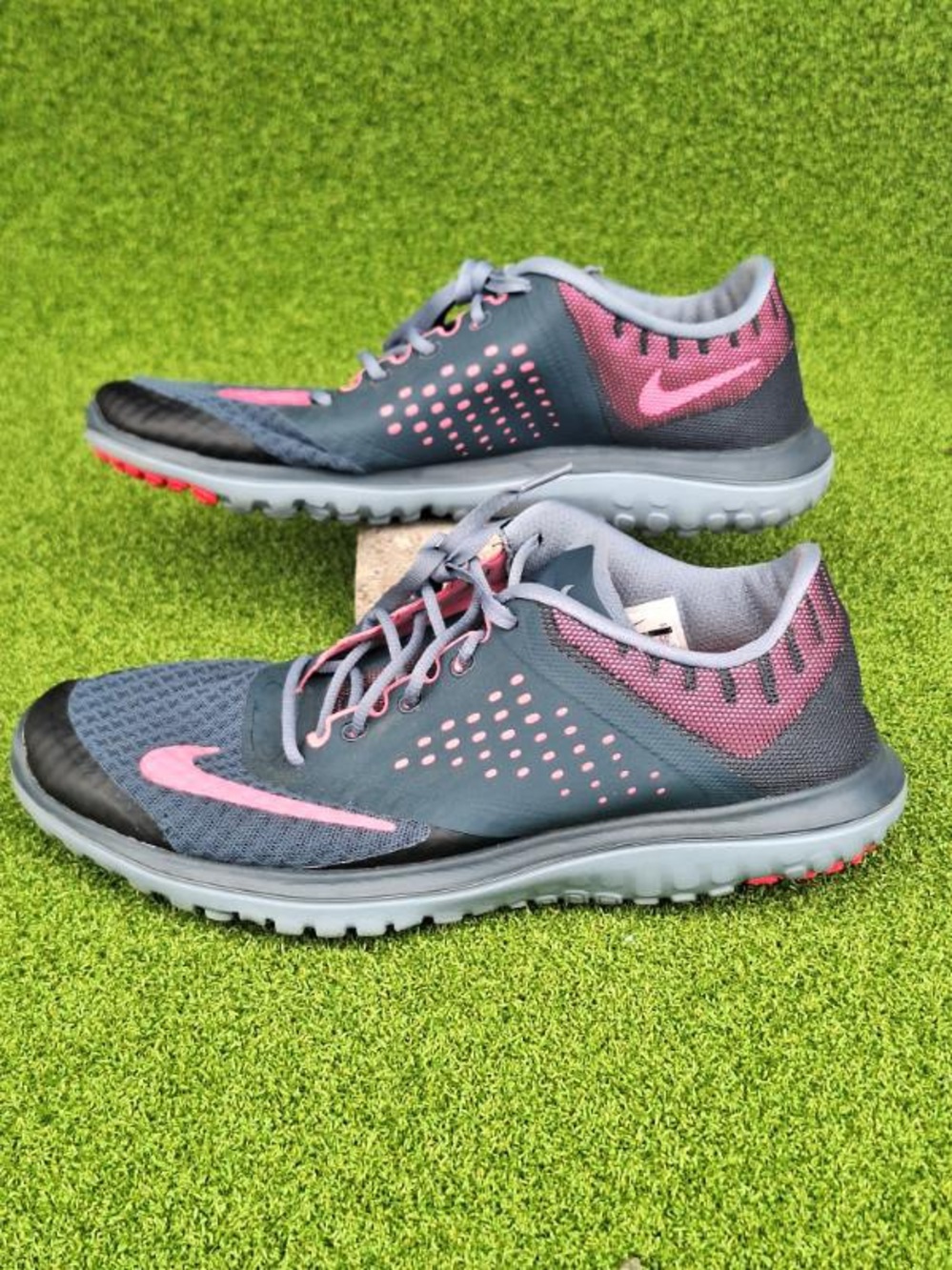 Nike Women’s Gray and Pink Running Cross-Training Shoes